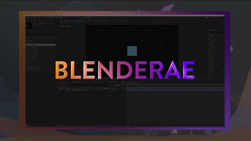 AEScripts BlenderAe v1.0.0 for After Effects