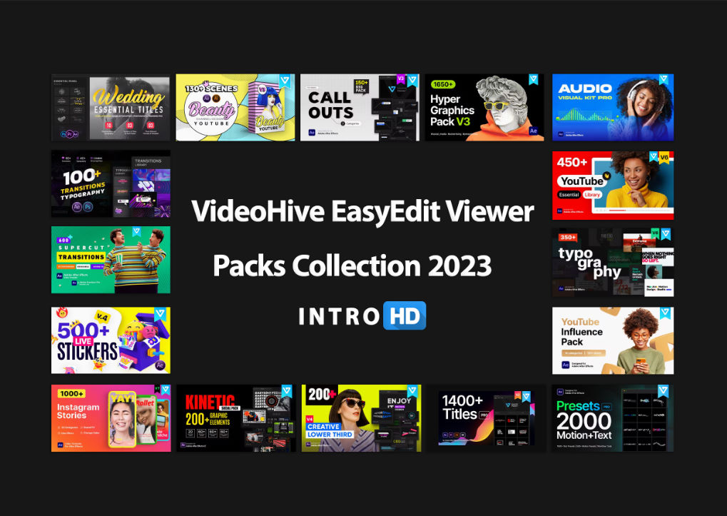 VideoHive EasyEdit Viewer Packs Collection 2023