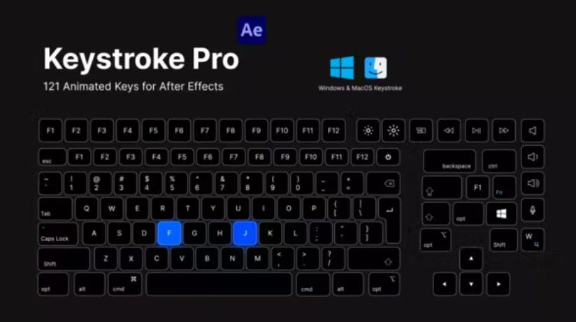 Videohive Keystroke Pro for After Effects