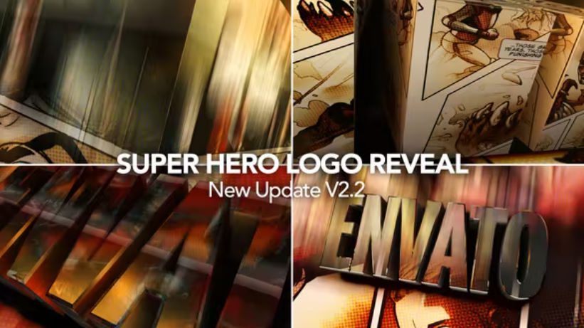 Videohive Super Hero Logo Reveal Title V2 Free