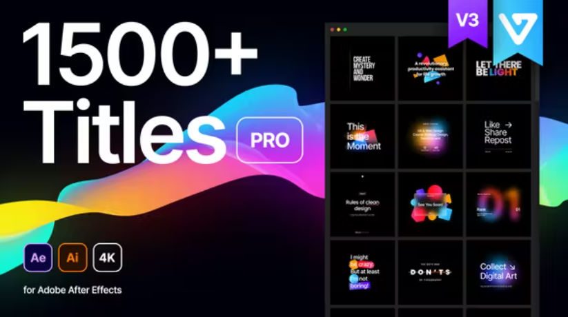 Videohive Titles Pro V3 -