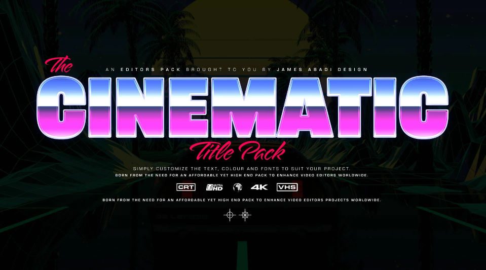 James Abadi Design The Cinematic Title Pack Free