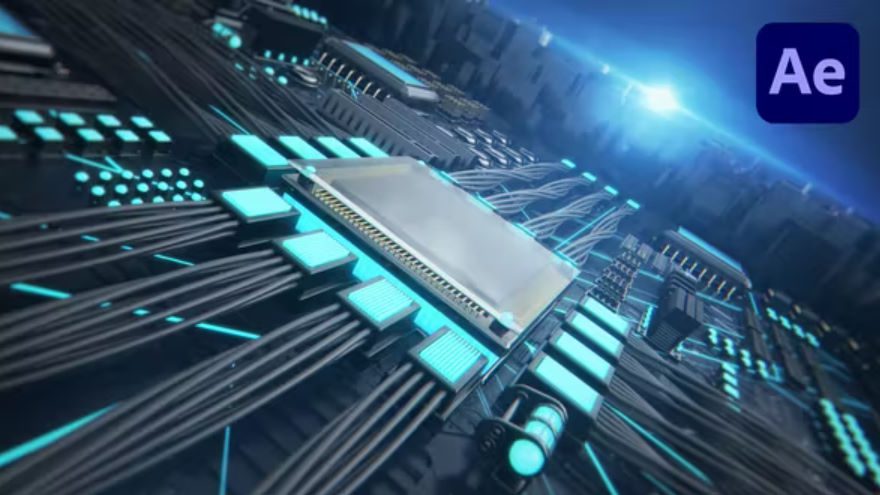 Videohive CPU 3D Technology Logo Intro