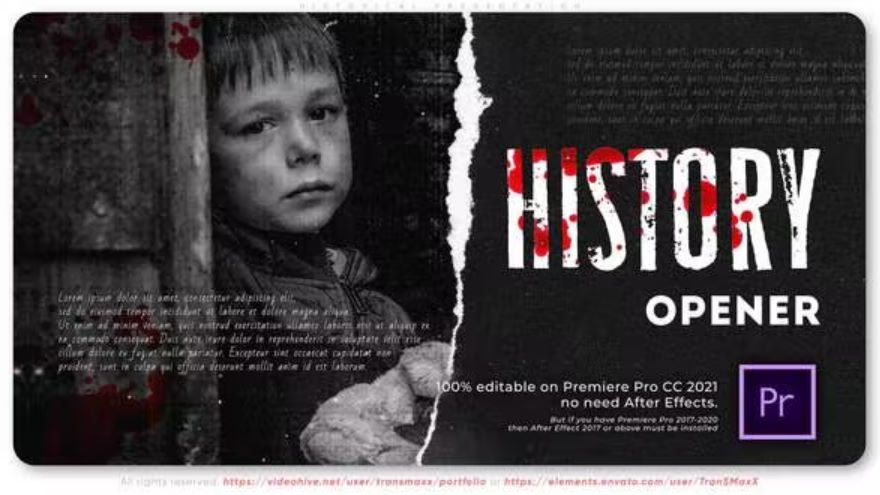 Videohive Historical Presentation Premiere Pro Free