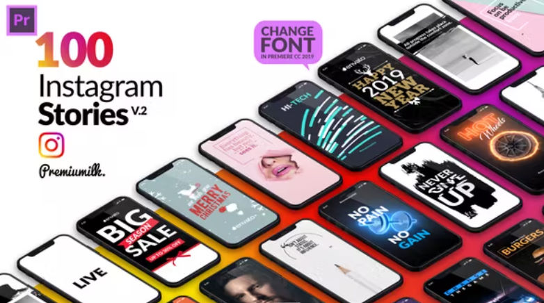 Videohive Instagram Stories Package Essential Graphics | Mogrt Free