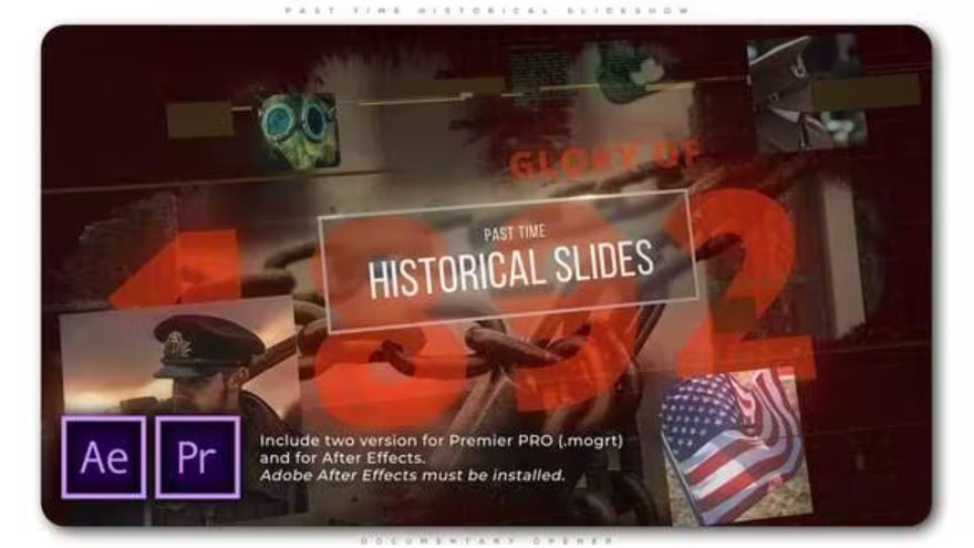 Videohive Past Time Historical Slideshow Free