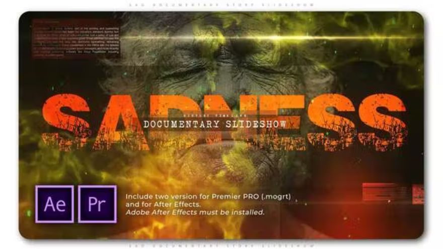 Videohive Sad Documentary Story Slideshow Premiere Pro