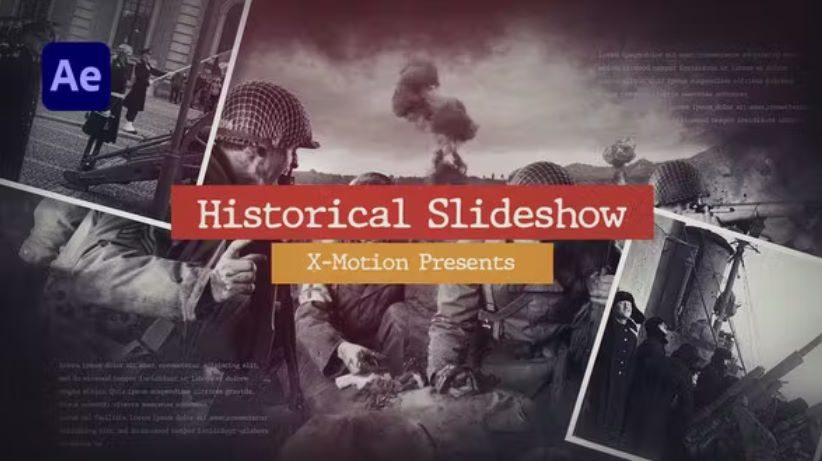 Videohive Historical Moments || Historical Slideshow Free