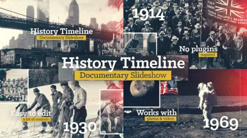 Videohive History Timeline –  Free