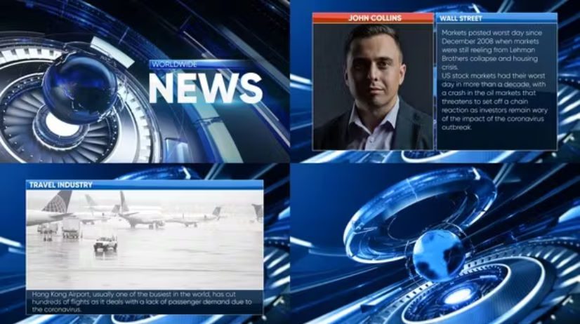 Videohive News Broadcast Package –  Free