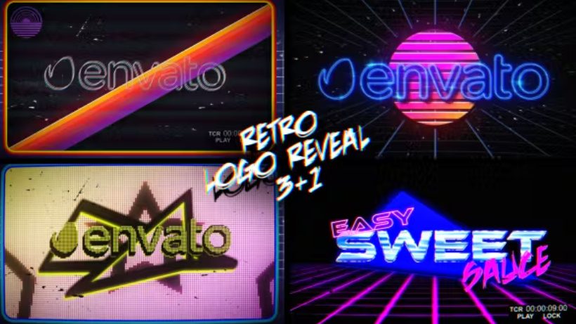 Videohive Retro Logo Reveal Pack Vol.2