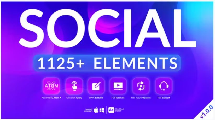 Videohive Social Pack –  Free