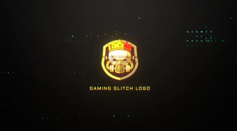 Motion Array Gaming Glitch Logo + Sound effects Free