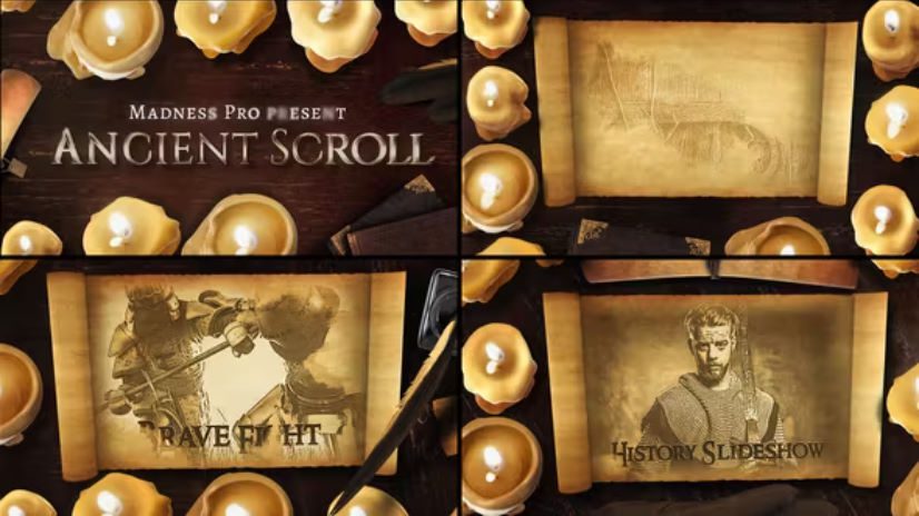 Videohive Ancient Scroll History Project –  Free