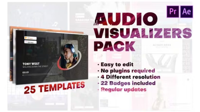 Videohive Audio Visualizers Pack for Premiere Pro