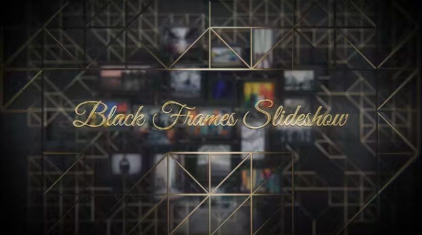 Videohive Black Frames Slideshow -