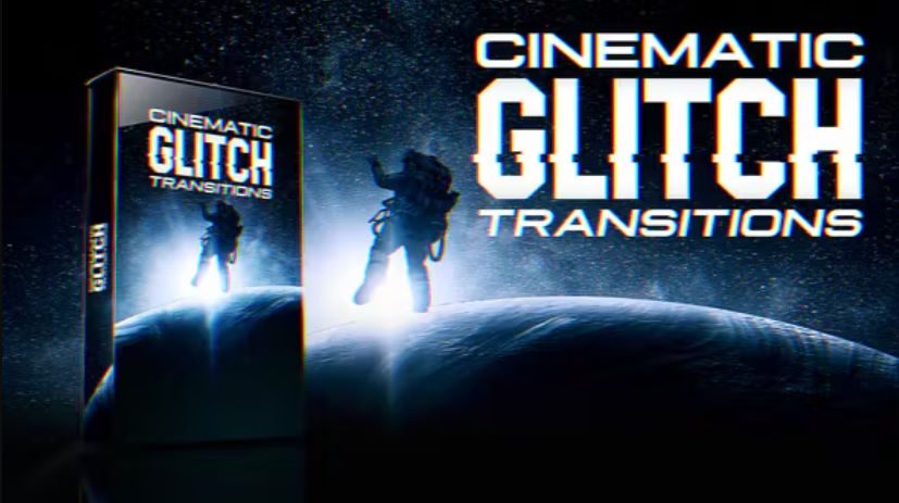 Videohive Cinematic Glitch Transitions & FX Pack Free