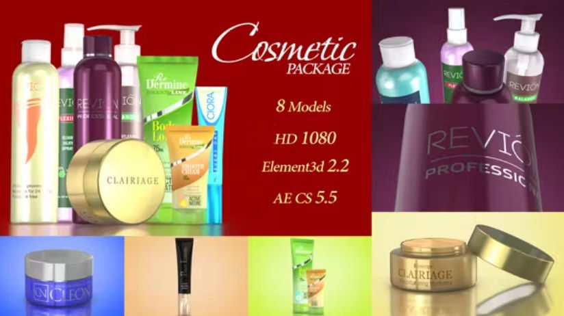 Videohive Cosmetic Package Template –  Free