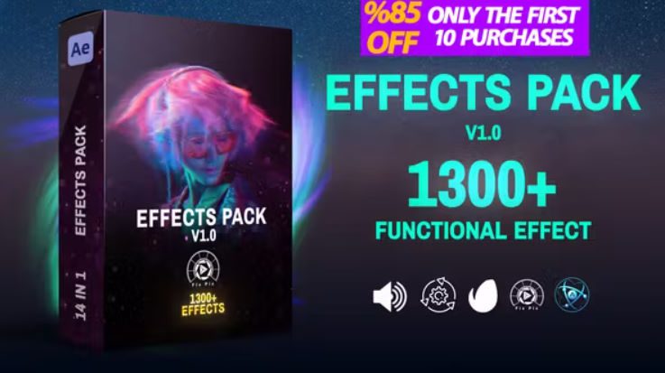 Videohive Effects Pack V1.0 – Transitions ,Effects ,Footages and Presets Free