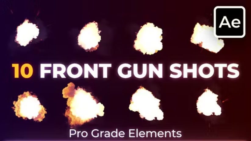 Videohive Front Gun Muzzle Flashes –  Free