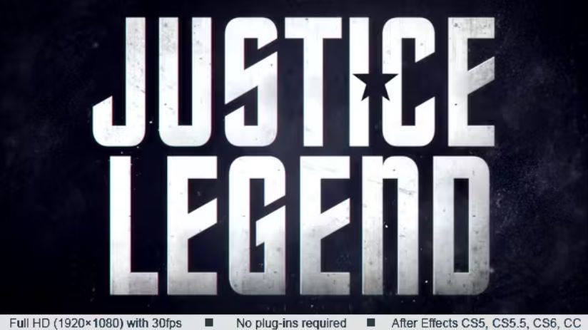 Videohive Justice Legend Trailer -