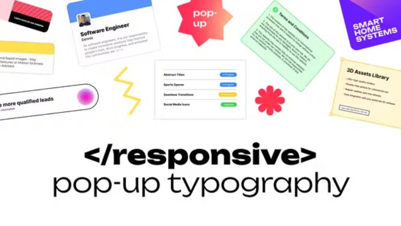 Videohive Responsive Pop-up Typography -