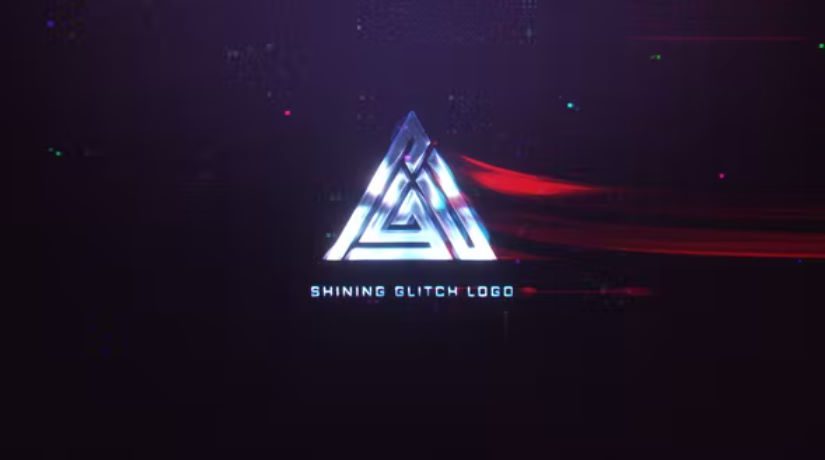 Videohive Shining Glitch Logo Mogrt