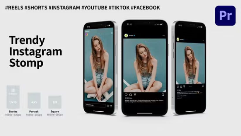 Videohive Trendy Instagram Stomp | Premiere Pro Free