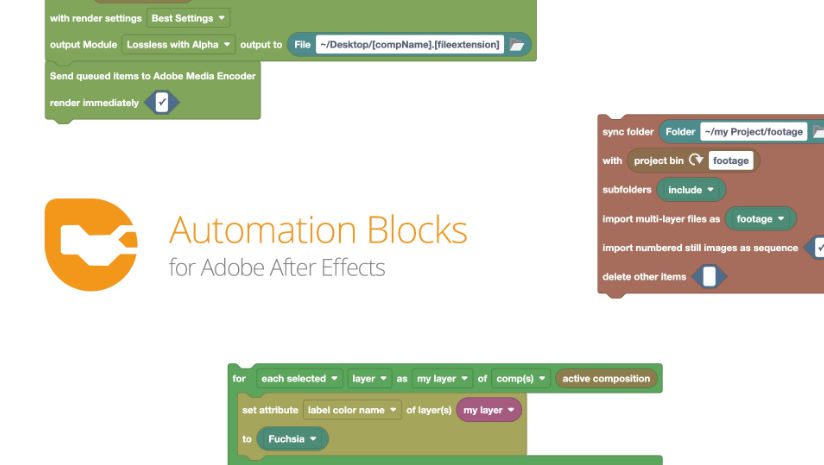 Aescripts Automation Blocks Win/Mac –  Free