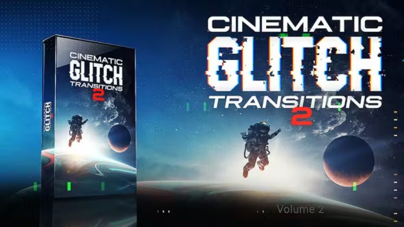 Videohive Cinematic Glitch Transitions Pack. Vol. 2 Free