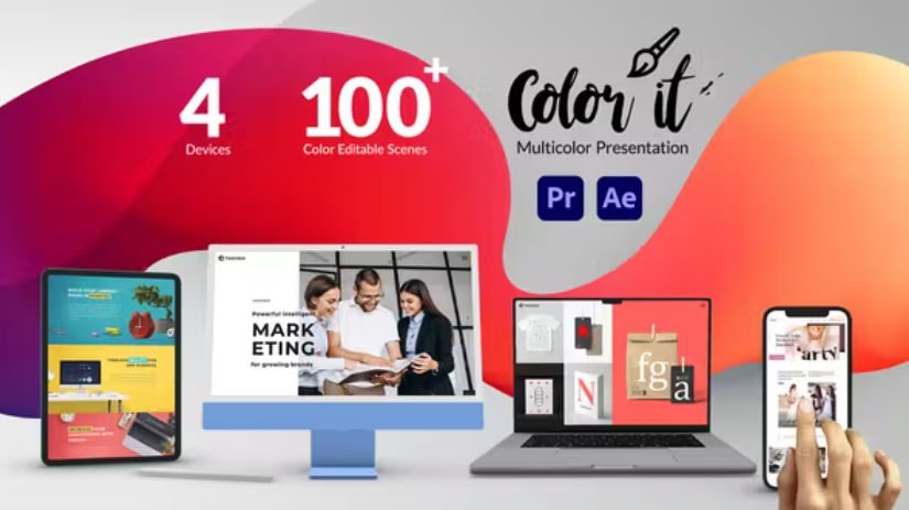 Videohive Color it – Multicolor Web and App Promo Free