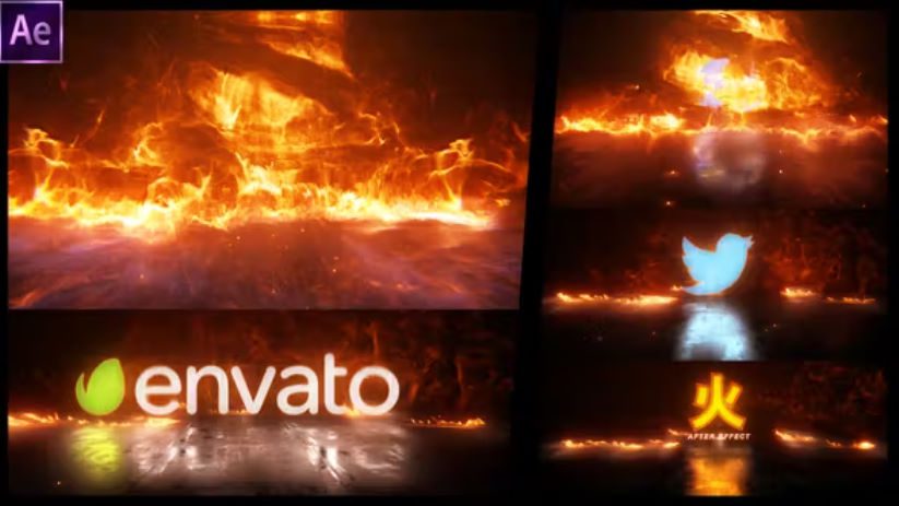 Videohive Fire Storm Logo Reveal –  Free