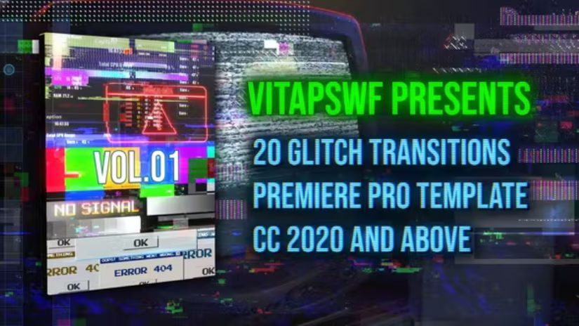 Videohive Glitch Transitions Vol. 01 -