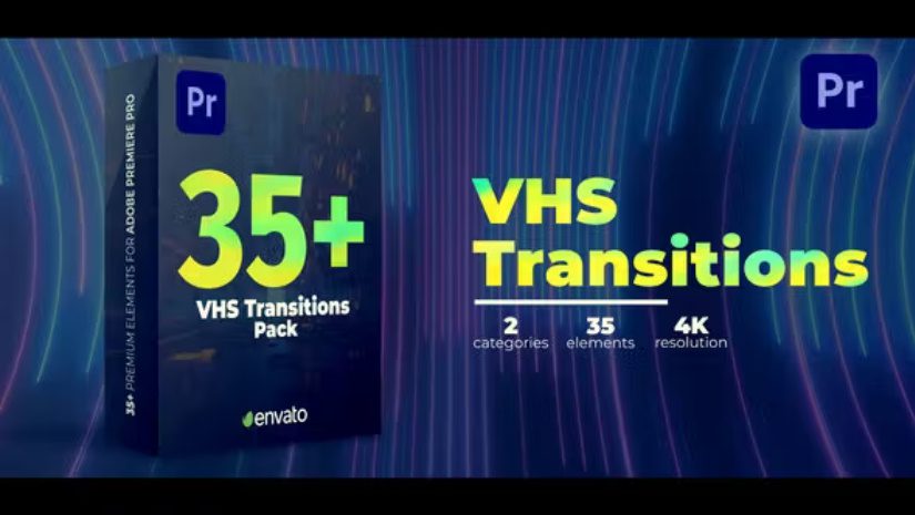 Videohive VHS Transitions | Premiere Pro