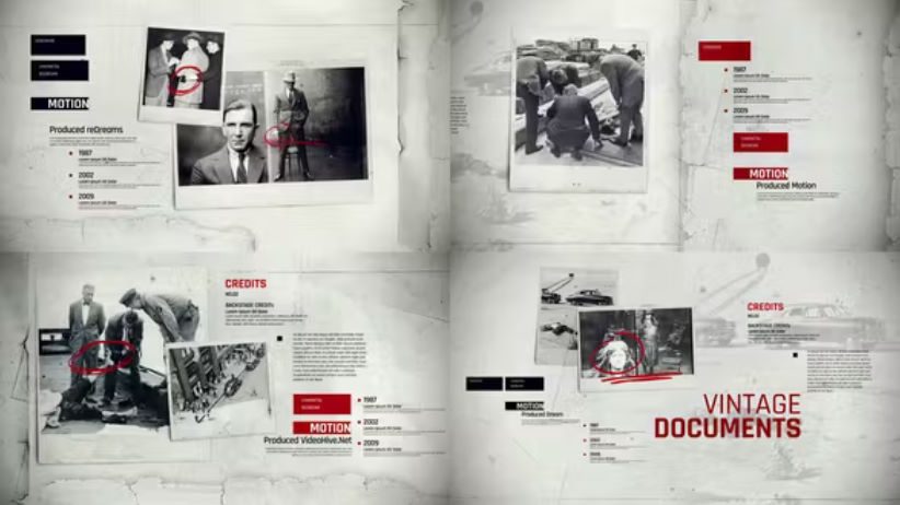 Videohive Vintage Documents Opener –  Free