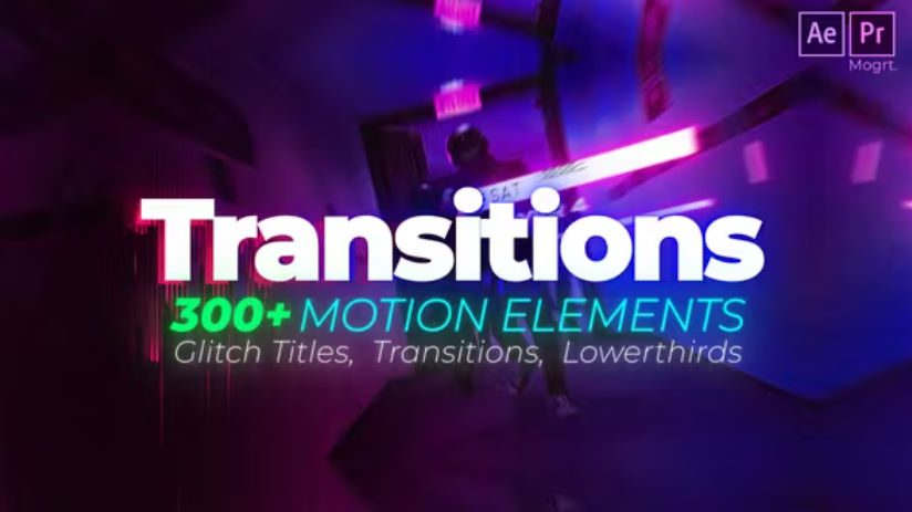 Videohive Glitch Titles and Transitions -