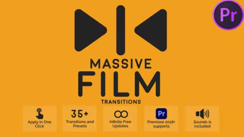 Videohive Massive Film Transitions -