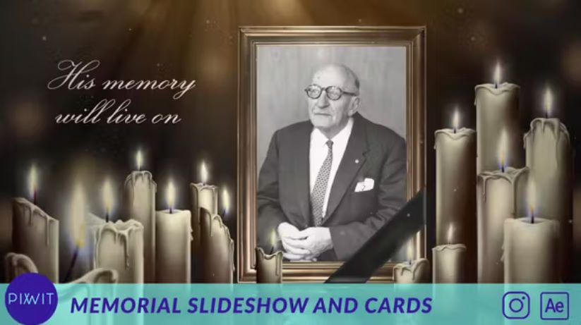 Videohive Memorial Slideshow and Cards –  Free