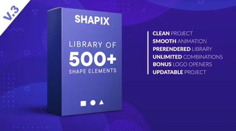 Videohive Shapix - Shape Elements Pack