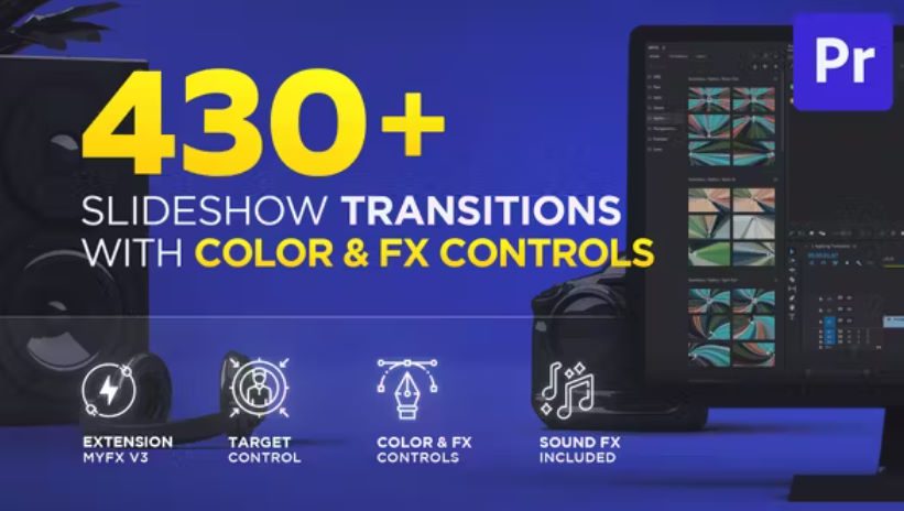 Videohive Slideshow Transitions for Premiere Pro Free