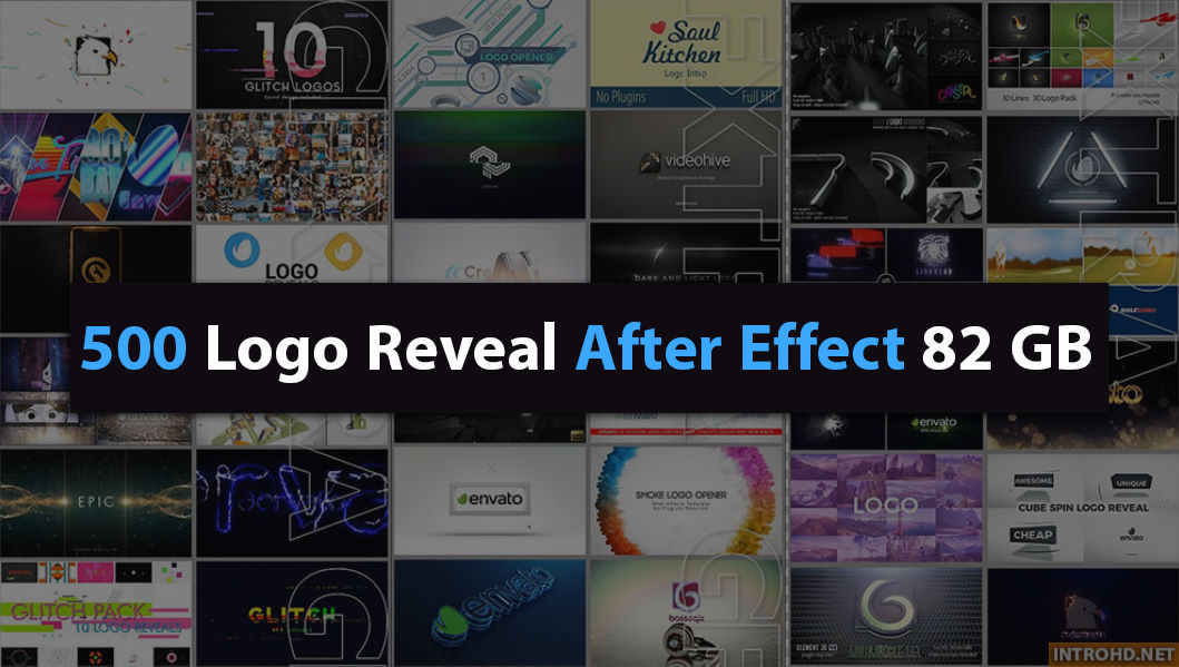 Pack 2 – 500 Logo Reveal After Effect Project Files 82GB