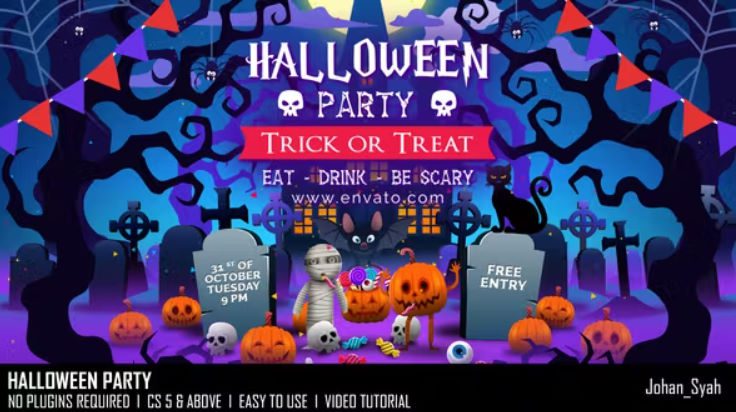 Videohive Halloween Party 47645451 –  Free