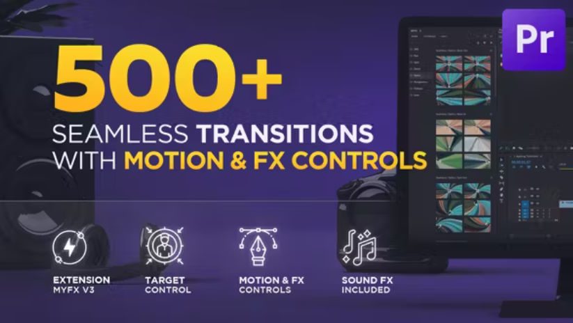 Videohive Seamless Transitions for Premiere Pro