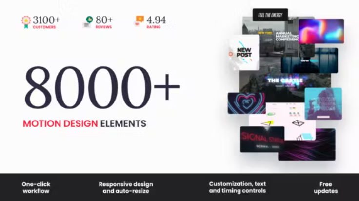 Videohive The Bundle – 8000+ Motion Elements Free