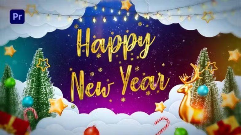 Videohive Christmas Intro 3 in 1 Instagram Version | Happy New Year Opener | MOGRT Free