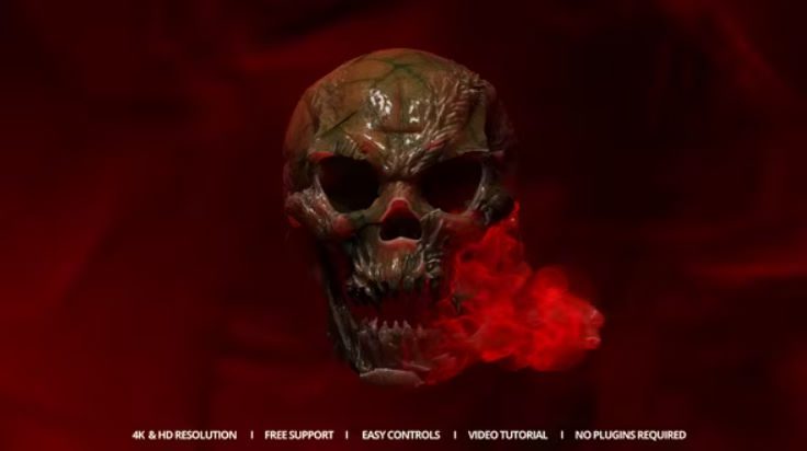 Videohive Cursed Skull Reveal –  Free