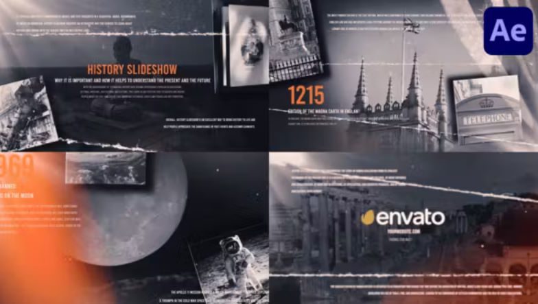 Videohive Historical Photography Slideshow for After Effects Free