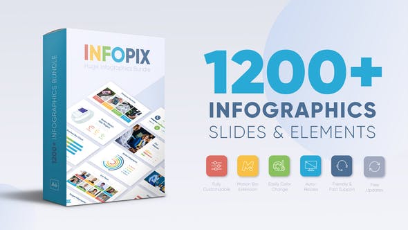 Videohive Infopix – Infographics Pack Free