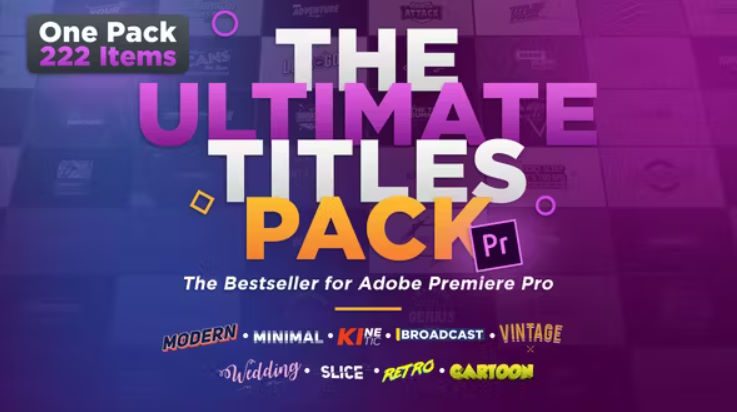 Videohive The Ultimate Titles Pack – Premiere Pro Free