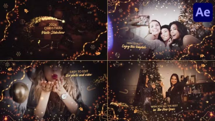 Videohive Christmas Photos Slideshow for After Effects Free